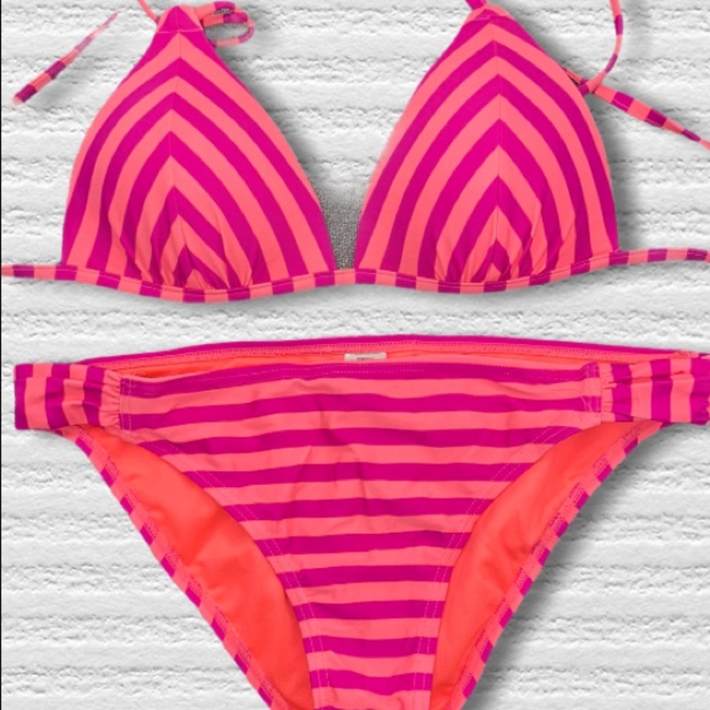 Arizona Stripe Swim Suit Size M Top/Size L Bottoms